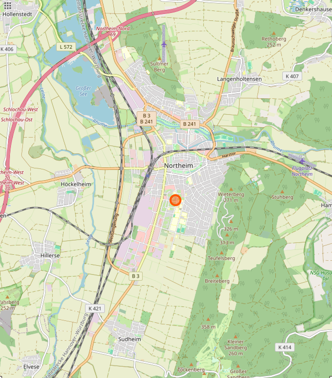 Kartenmaterial von OpenStreetMap